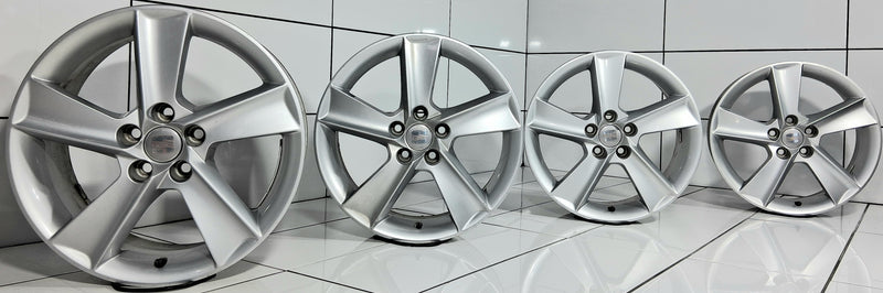 SEAT OE 16' Ibiza IV, 6J0601025L, 5x100, ET 43, Srebrne